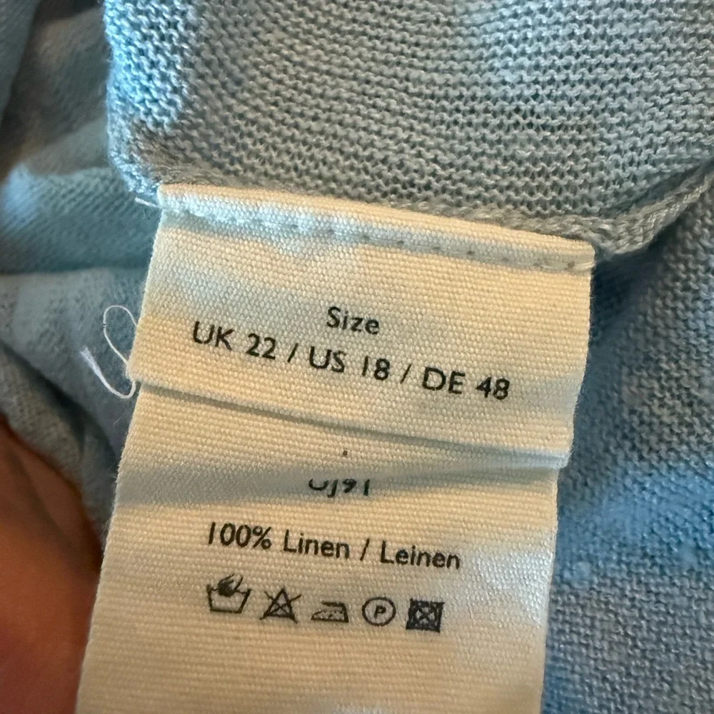 Poetry Lagenlook Linen Lightweight Top Size 18 - Picture 5 of 5